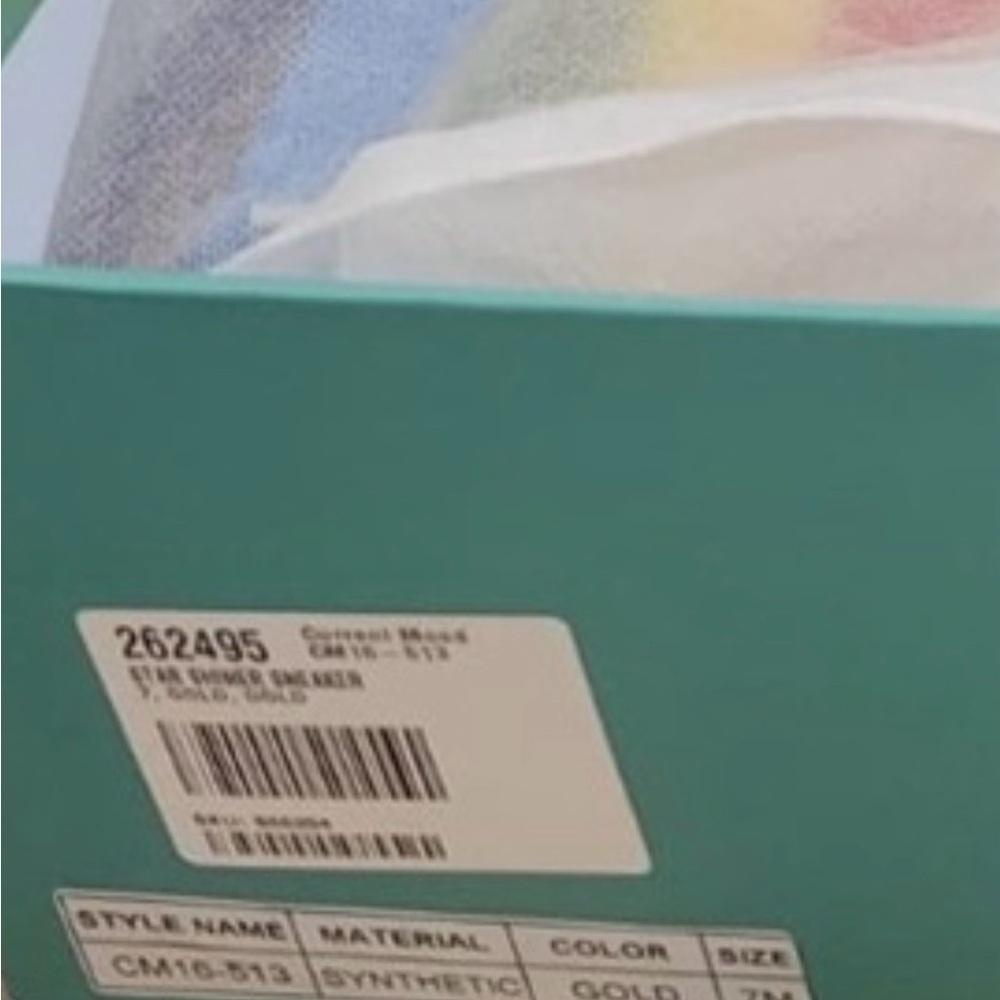Current Mood Pride Gold Platform Rainbow-Stripe Women’s Sneakers - Picture 6 of 6